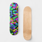 RETRO 90S PATROON PERSOONLIJK SKATEBOARD (Voorkant)