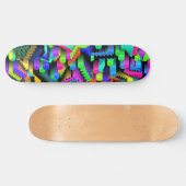 RETRO 90S PATROON PERSOONLIJK SKATEBOARD (Horizontaal)
