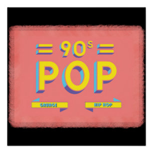 Retro 90's Pop Perfect Poster