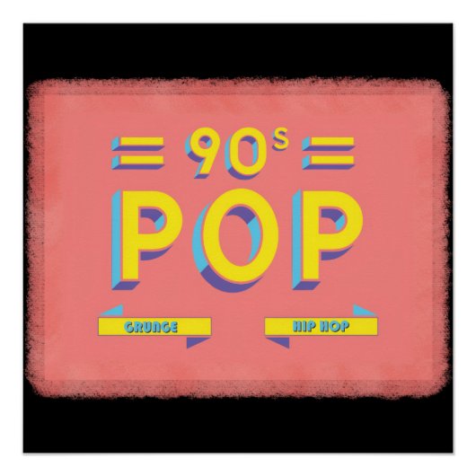 Retro 90's Pop Perfect Poster (Voorkant)