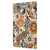 Retro 90s Psychedelic Doodle Pattern with Yin Yang Klembord (Links)