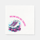 Retro 90s Rolschaatsen Party Servet (Voorkant)