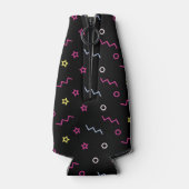 Retro 90's Rolschaatsen Verjaardagsfeest Flesjeskoeler (Achterkant)