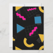 Retro 90's Rolschaatsen Verjaardagsfeest Kaart (Achterkant)