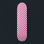 Retro 90s Roze Gecontroleerd Controlebord van het  Persoonlijk Skateboard<br><div class="desc">Roze gecontroleerd Patroonretro 90s Checkerboard Skateboard</div>