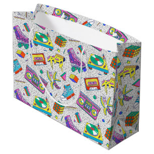 Retro 90s Skate Party Patroon Groot Cadeauzakje