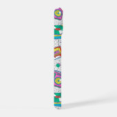 Retro 90s Skate Party Patroon iPhone 15 Case (Rechterkant)