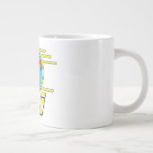 Retro 90s ski logo grote koffiekop (Rechts)
