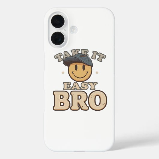 Retro 90s Smiley met een Hoed Case-Mate iPhone Case (Achterkant)