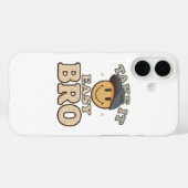Retro 90s Smiley met een Hoed Case-Mate iPhone Case (Achterkant (horizontaal))