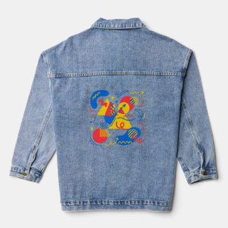 Retro 90s spijkerjas | Vintage stijl grafische jas Denim Jacket