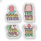 Retro 90's sticker set (Voorkant)