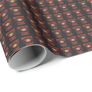 Retro 90s stijl Axolotl Skateboard Rad neon Cadeaupapier