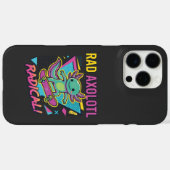 Retro 90s stijl Axolotl Skateboard Rad neon Case-Mate iPhone Case (Achterkant (horizontaal))