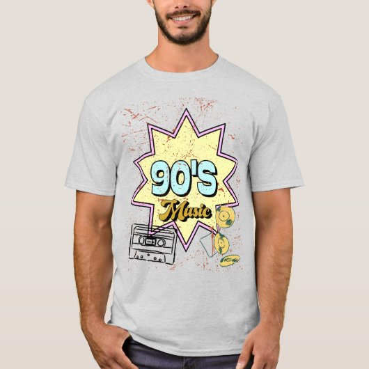 Retro 90's stijl t-shirt (Voorkant)