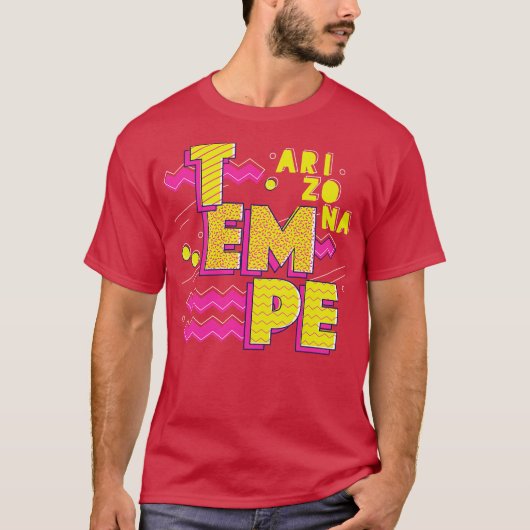 Retro 90s Tempe Arizona T-shirt (Voorkant)