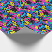 Retro 90s tiled pattern party  cadeaupapier (Hoek)