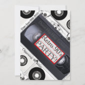 Retro 90's uitnodiging voor de technische dekking (Voorkant)