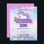 Retro 90s Unicorn 30th Birthday Uitnodiging<br><div class="desc">Deze Unicorn 30th Birthday Invitations zijn een feest van 90 jaar dat absoluut noodzakelijk is,  ideaal voor een Unicorn verjaardagsfeestje of voor je volgende reis over de weg naar het geheugen. Met een regenboogkleurige eenhoorn en leuke tekst,  zijn ze de perfecte uitnodiging voor elk '90' feest.</div>
