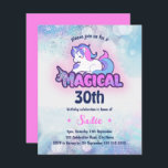 Retro 90s Unicorn 30th Birthday Uitnodiging<br><div class="desc">Deze Unicorn 30th Birthday Invitations zijn een feest van 90 jaar dat absoluut noodzakelijk is,  ideaal voor een Unicorn verjaardagsfeestje of voor je volgende reis over de weg naar het geheugen. Met een regenboogkleurige eenhoorn en leuke tekst,  zijn ze de perfecte uitnodiging voor elk '90' feest.</div>