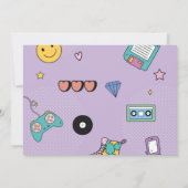 Retro 90s Verjaardag Nineties Foto Vrouwenfeest Kaart (Achterkant)