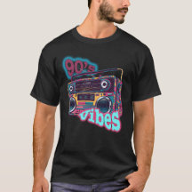 Retro 90s Vibes Boombox Illustratie