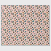 Retro 90s Vibes Patroon Cadeaupapier (Vlak)