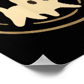 Retro 90s Y2k Ed Cat Kosmische Sterren Gift Voor M Poster (Hoek)