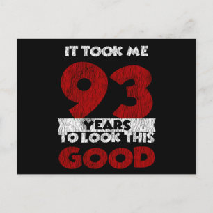 Retro 93 Jaar Oude Grappige 93e Verjaardagscadeau Briefkaart
