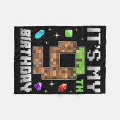 Retro 9e verjaardag jongen level 9 videospel Pixel Fleece Deken (Voorkant (Horizontaal))