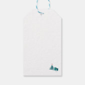 Retro A Go-kerst Cadeaulabel (Achterkant)