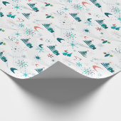 Retro A Go-kerst Cadeaupapier (Hoek)