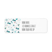 Retro A Go-kerst Etiket (Voorkant)