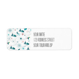 Retro A Go-kerst Etiket