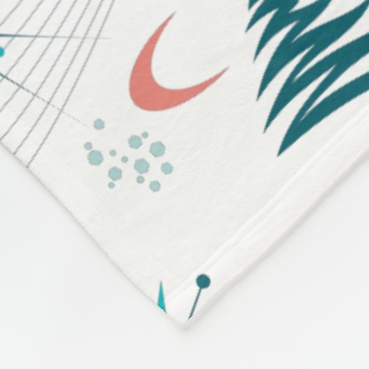 Retro A Go-kerst Fleece Deken (Hoek)