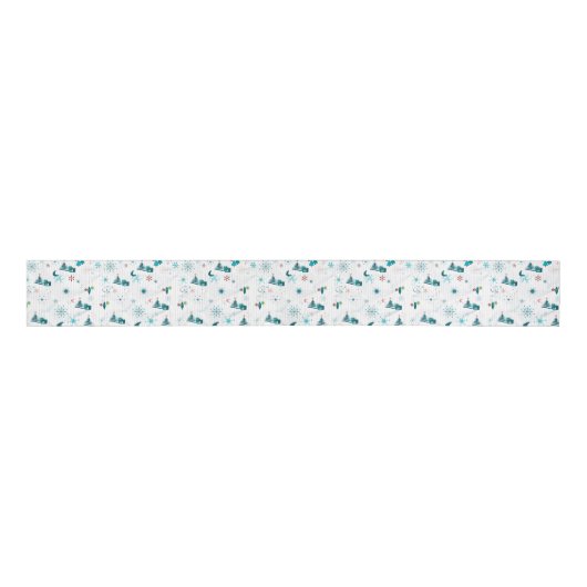 Retro A Go-kerst Grosgrain Lint (Voorkant)