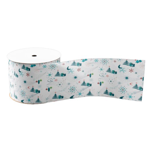 Retro A Go-kerst Grosgrain Lint (Spoel)