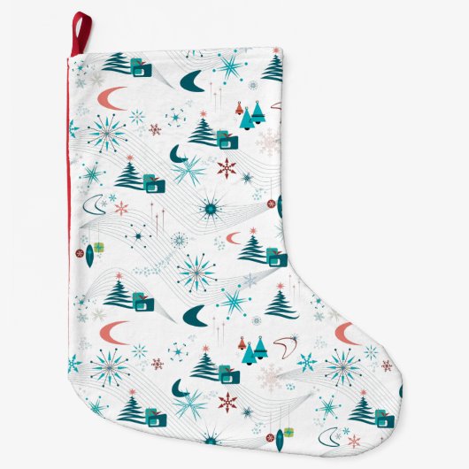 Retro A Go-kerst Grote Kerstsok (Voorkant)