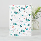 Retro A Go-kerst Kaart (Staand voorkant)