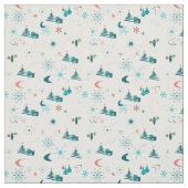 Retro A Go-kerst Stof (Swatch)