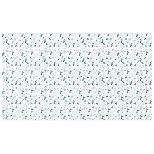 Retro A Go-kerst Tafelkleed (Voorkant (Horizontaal))