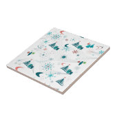 Retro A Go-kerst Tegeltje (Zijkant)