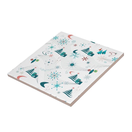 Retro A Go-kerst Tegeltje (Zijkant)