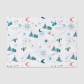 Retro A Go-kerst Tissuepapier (Voorkant)