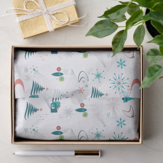 Retro A Go-kerst Tissuepapier (Geschenk)