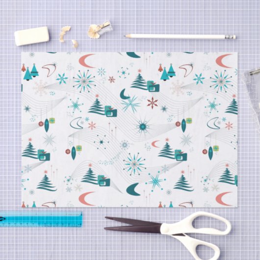 Retro A Go-kerst Tissuepapier (Craft)