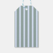 Retro A Tini One Martini Blauwe Strik Jongen Baby Cadeaulabel (Achterkant)