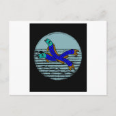 Retro Aal Fishing Hobby Briefkaart (Voorkant)