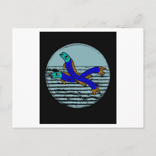 Retro Aal Fishing Hobby Briefkaart (Voorkant)