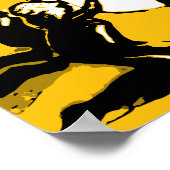 Retro  aanbiddingskoffie, grappige aanbiddingskoff poster (Hoek)